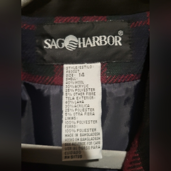 Sag Harbor Plaid Blazer - Red and Blue - Picture 7 of 13